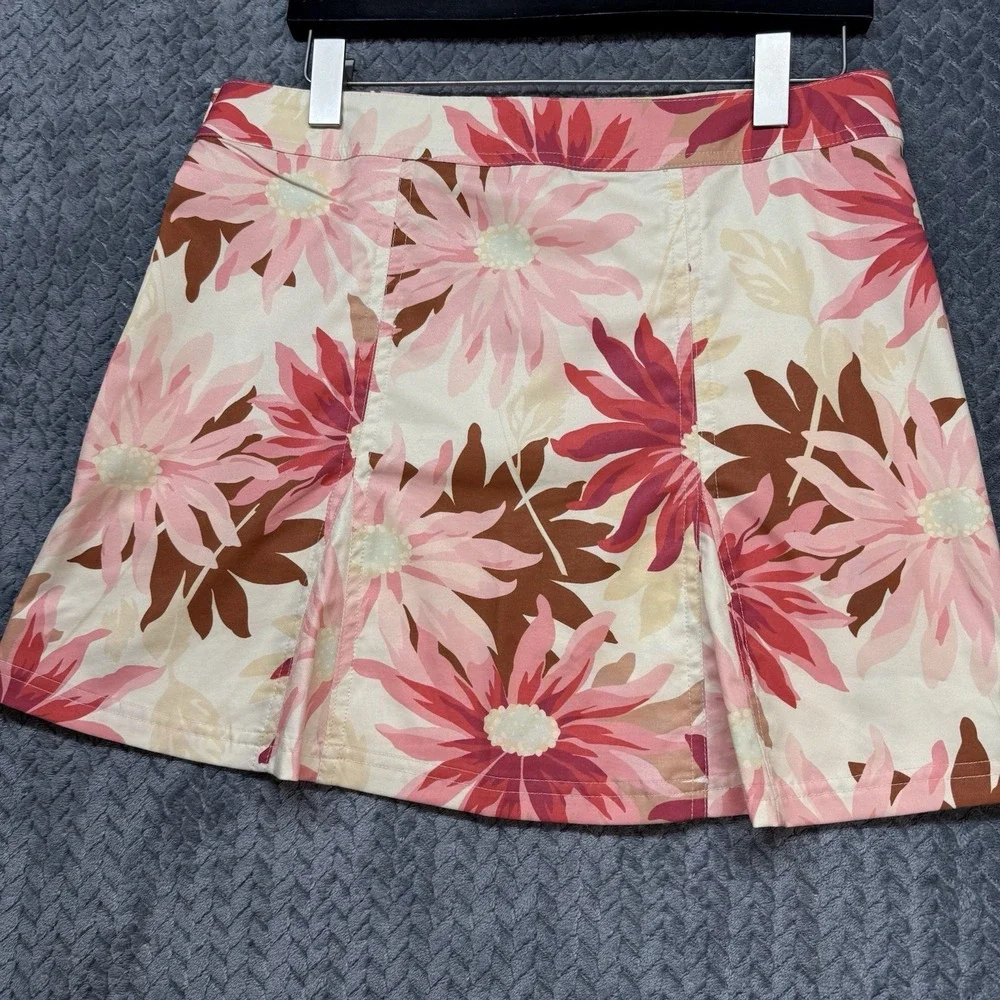 RipSkirt Hawaii Wrap Skirt Women's M Cream Floral Pockets Adjustable Beach Swim - Picture 3 of 12
